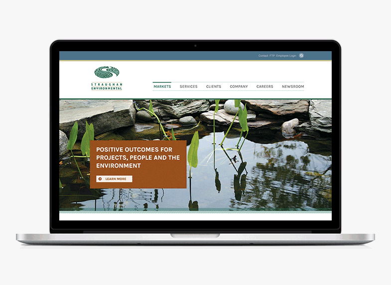 straughan environmental website redesign
