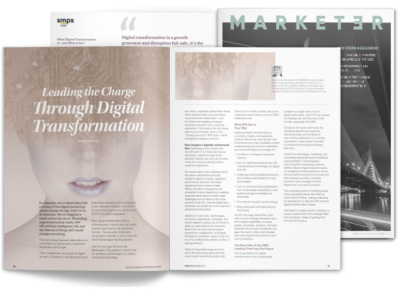 SMPS Marketer Digital Transformation by Ida Cheinman